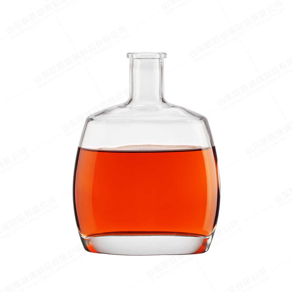 700ml 750ml Gin Rum Spirit Whiskey Glass Flint Bottles with Glass Lids and Material