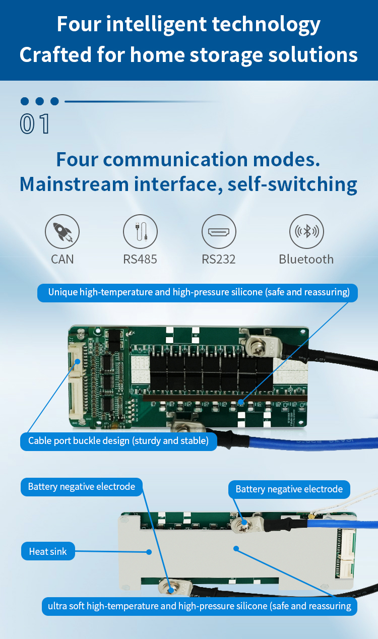 2.4v 5s 200a Hardware BMS Circuit Protection Board Pcm Lto Lithium Battery Bms Solution