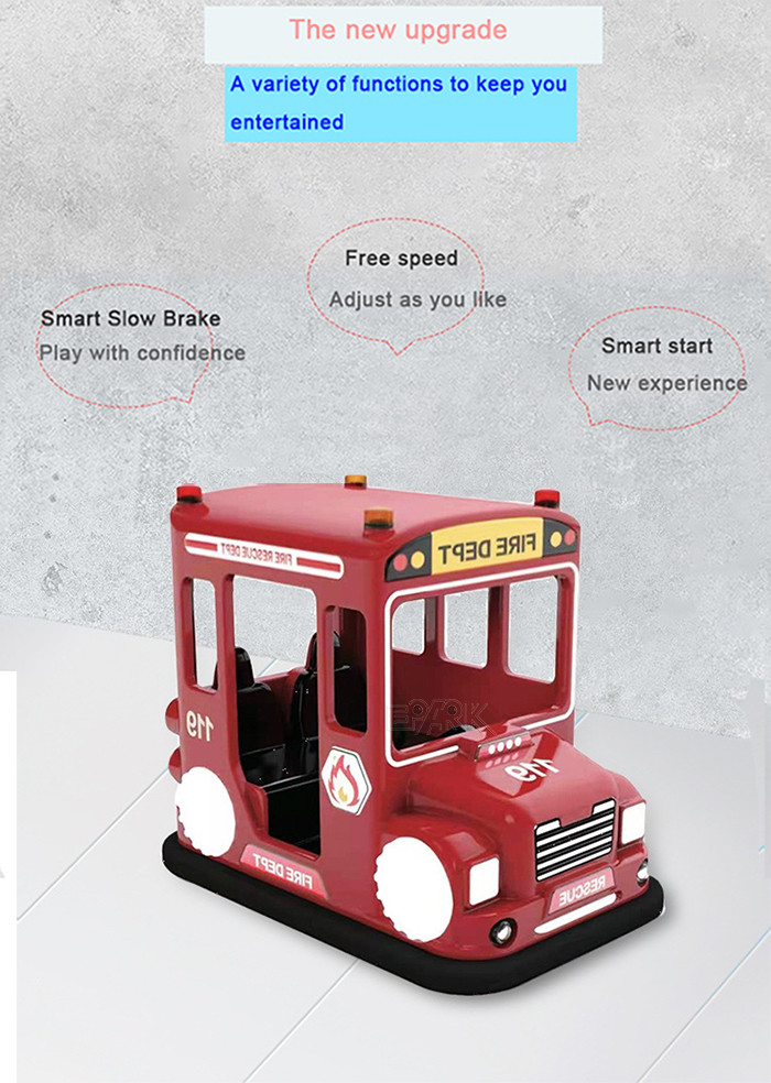 300KG Load 2 Crew Kids Bumper Car Speed 10KM/H