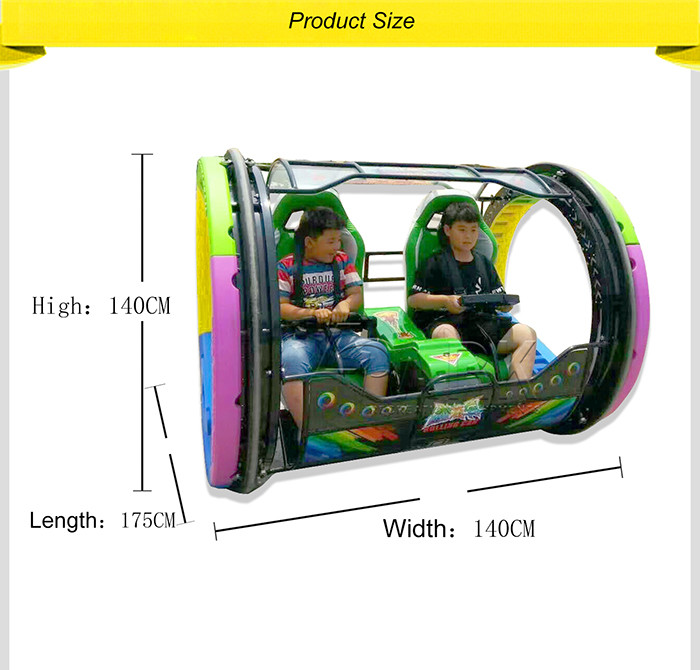 Remote Controlled Intelligent Walking Ride On Car / Rolling Ride Happy Car 3s In Playground And Amusement Center