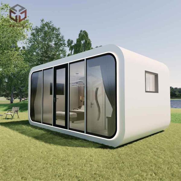 Quality Custom White Apple Cabin House Cabin Container Aluminum Alloy Shell for sale