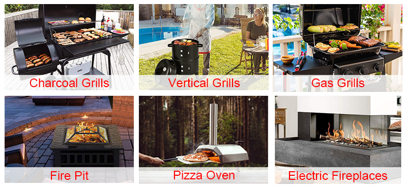 Propane Fuel Burners Barbecue Smoke Stove Rotisserie Chicken Food Truck Cart With Gas Grill And Fryer Machine