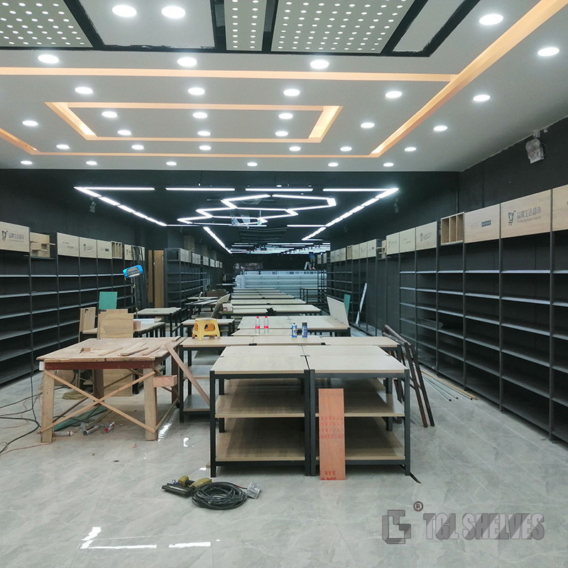 New Type OEM Convenience Store Display Shelves Gondola System