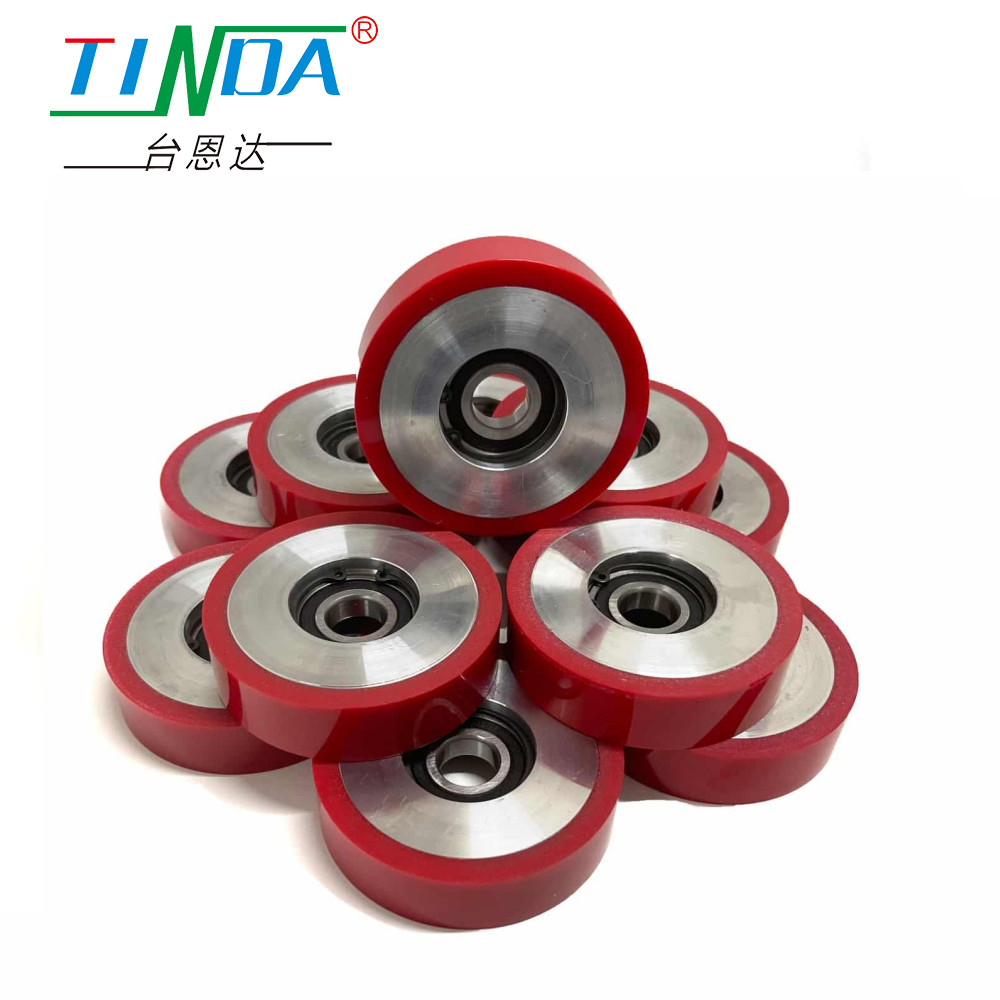 Customization Rubber Roller Bearing Polyurethane Covered Bearings Rustproof