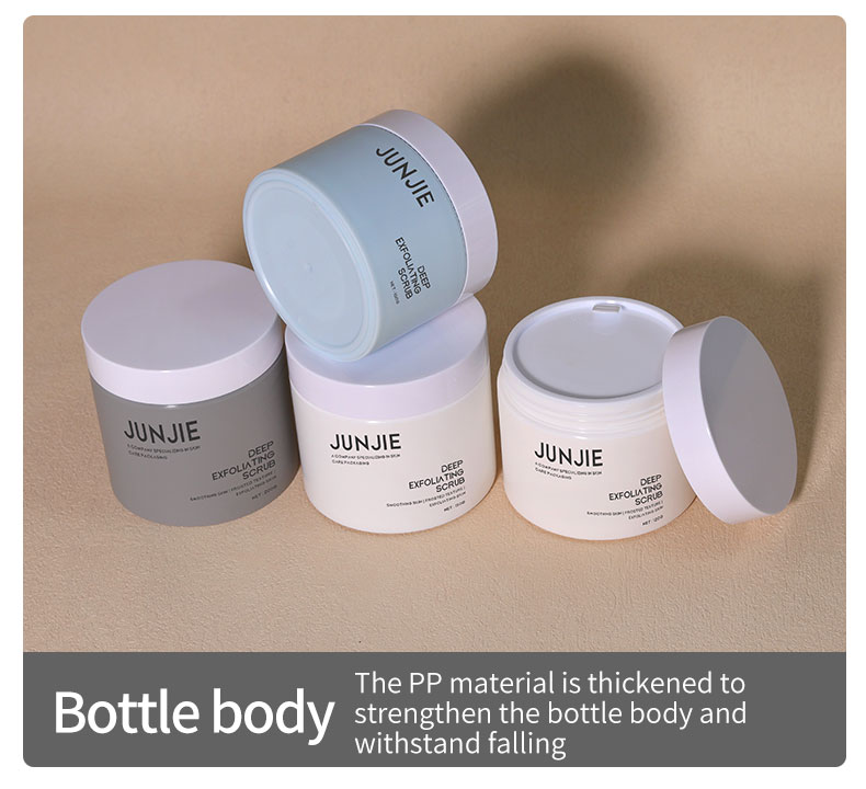 Silk Screen Printing 80-200g Large Container Scrub Cream Body Butter Cream Environment-Friendly Double Wall Jar Plastic Wide Jars