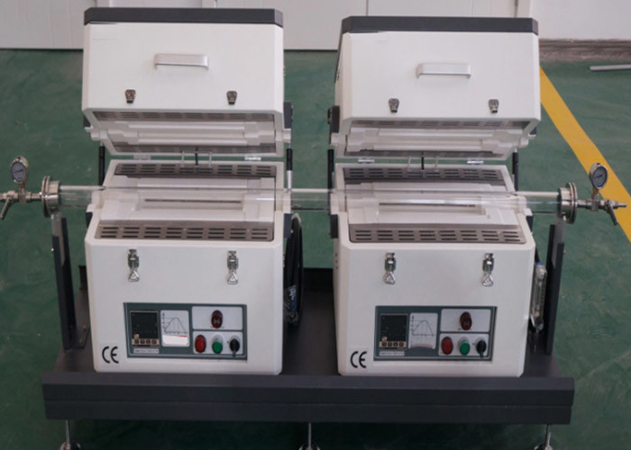 CE Certified Electric Quartz 1200c Vacuum Tube Furnace For Lab Heating Using