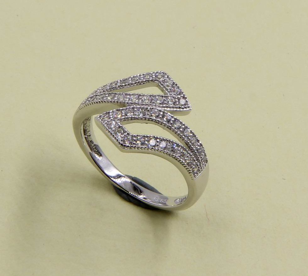 Sterling Silver CZ Rings With Radiant Elegance Chunky Sterling Silver Rings Sterling Silver Stackable Rings