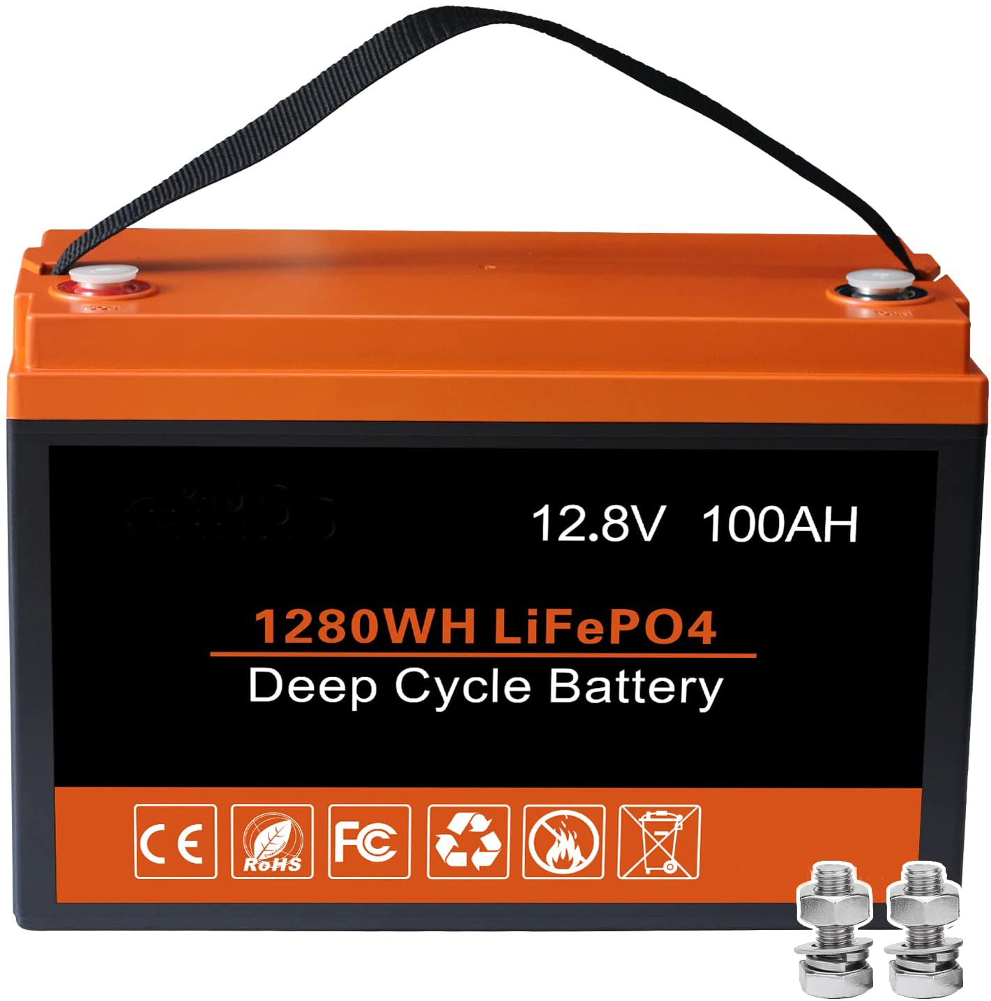LFP Solar Energy Storage Battery 100AH 12V Rechargeable Lithium Battery BMS