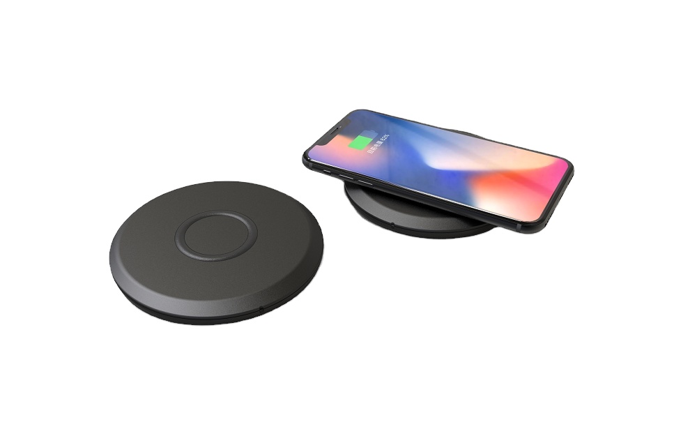 Portable Wireless Charger Pad Dual Alarm Iphone Charger Pad With Real Time Clock