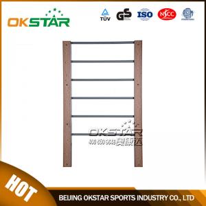 China outdoor gym equipment WPC materials based street workout bars on sale