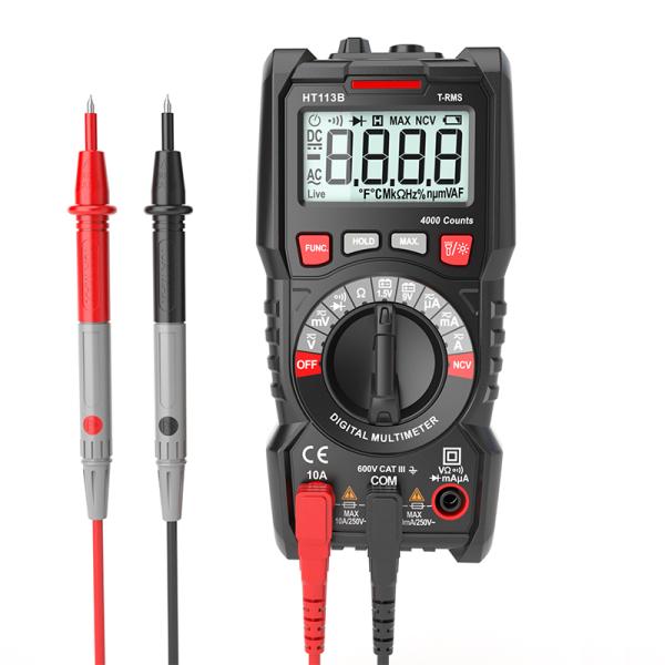 Habotest HT113B Digital Multimeter DMM with True RMS 600V AC DC and 10A Current