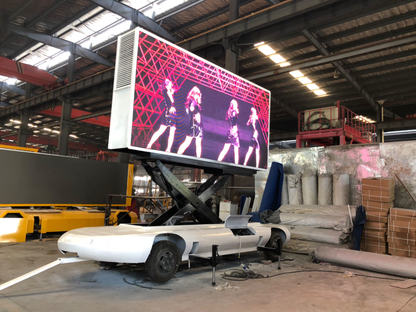 P4 P5 HD Truck Trailer Car Mobile Outdoor Advertising Led Sign Display For Mobile Store