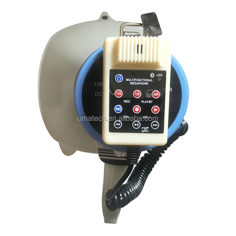 Speaker Set Type 80W Waterproof Multifunction Handheld Siren Megaphone with Microphone USB