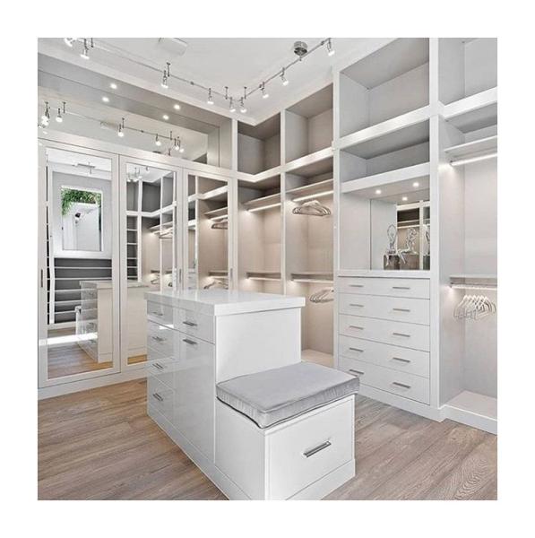 Adjustable Height MR HDF Board Bedroom Wardrobes in European Style with