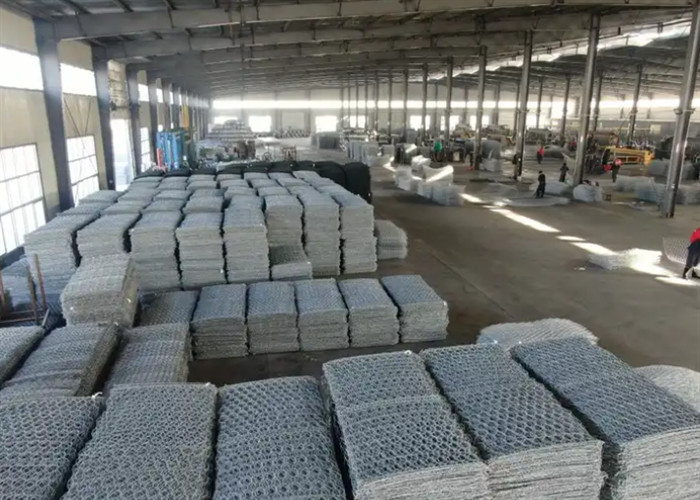 Hot Dip Gavanized Gabion Box / Hexagonal Gabion Stone Cages For Flooding