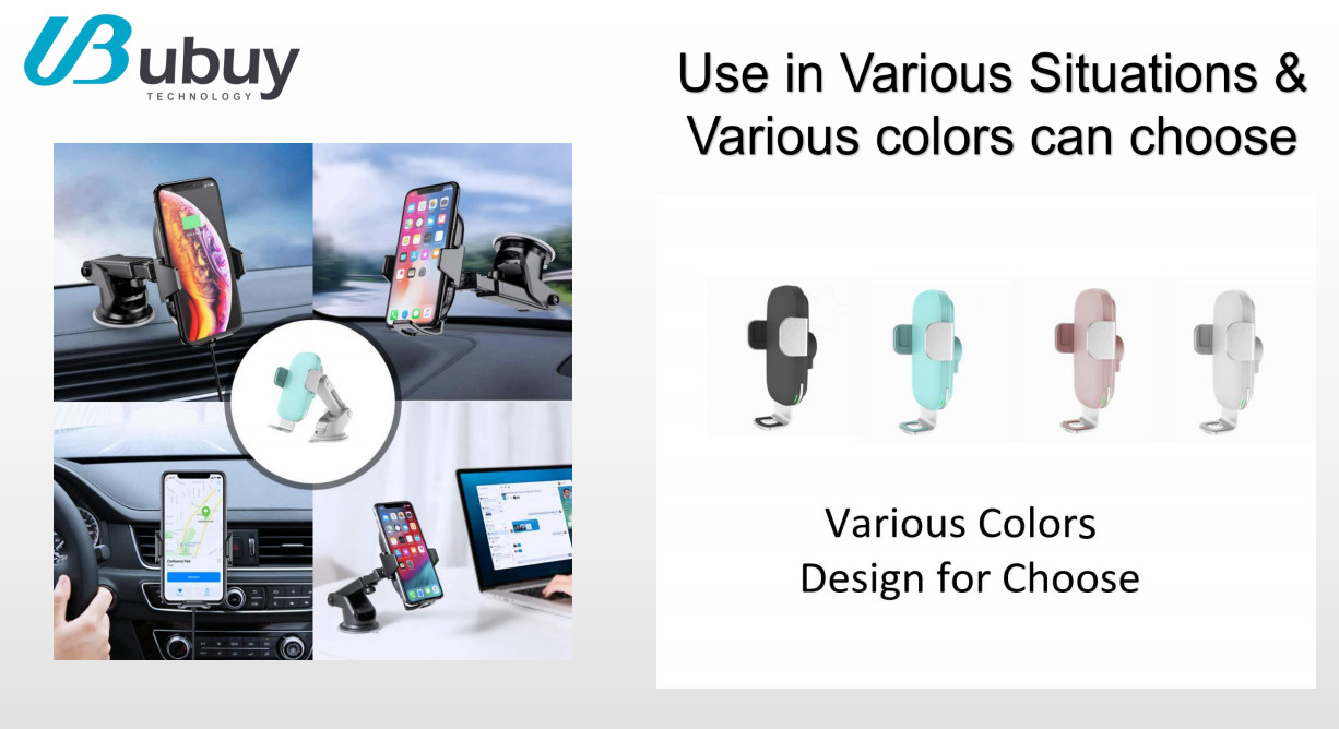 Rubber Oil Coating Infrared Sensor 15W Wireless Phone Charger