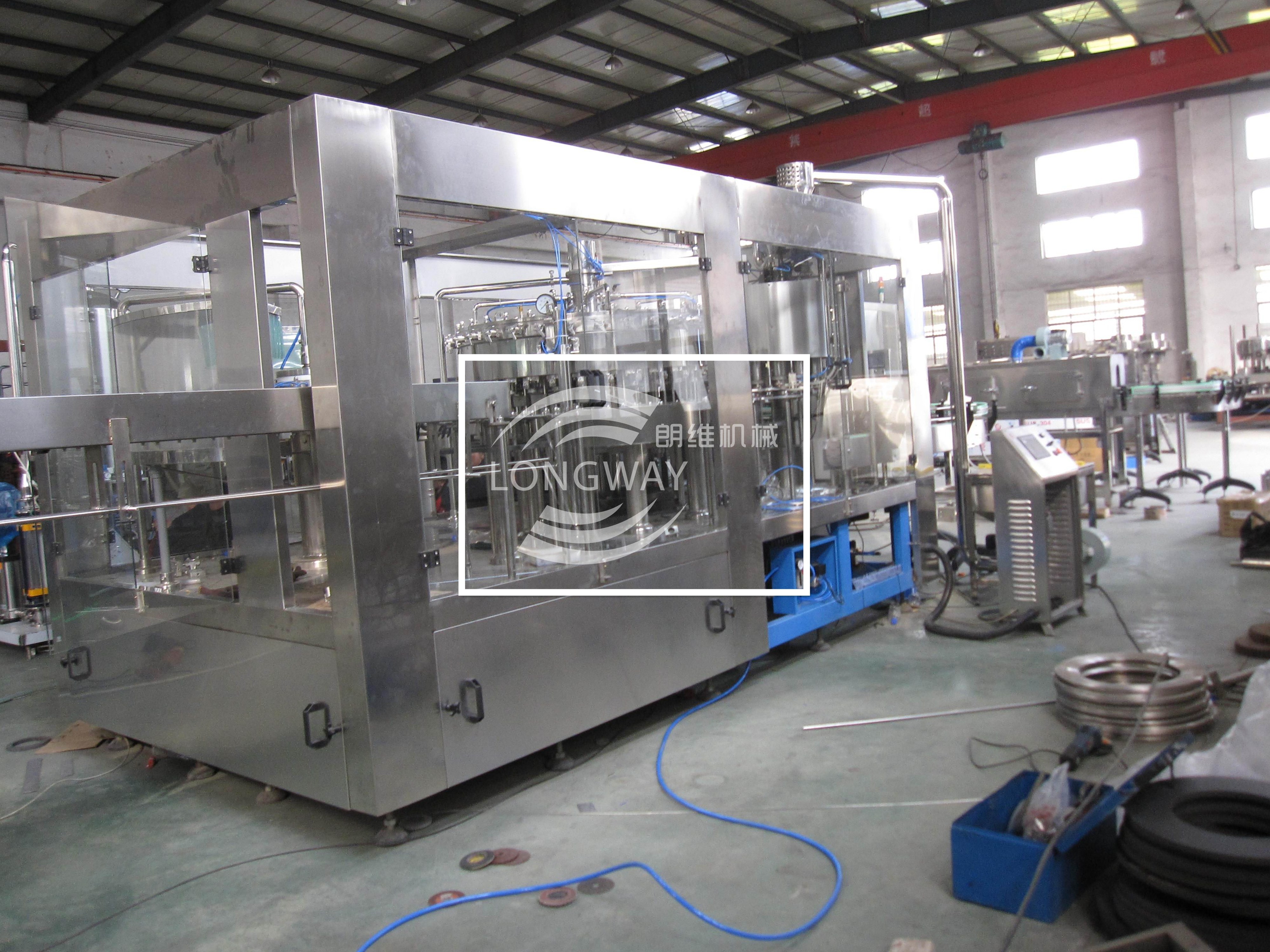 High Speed Automatic 3 In 1 Aerated Beverage/Soft Drink Production Line