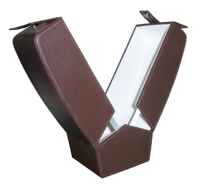 Red Matte Varnishing XO Wine Gift Box Packaging With Drawer And Lid