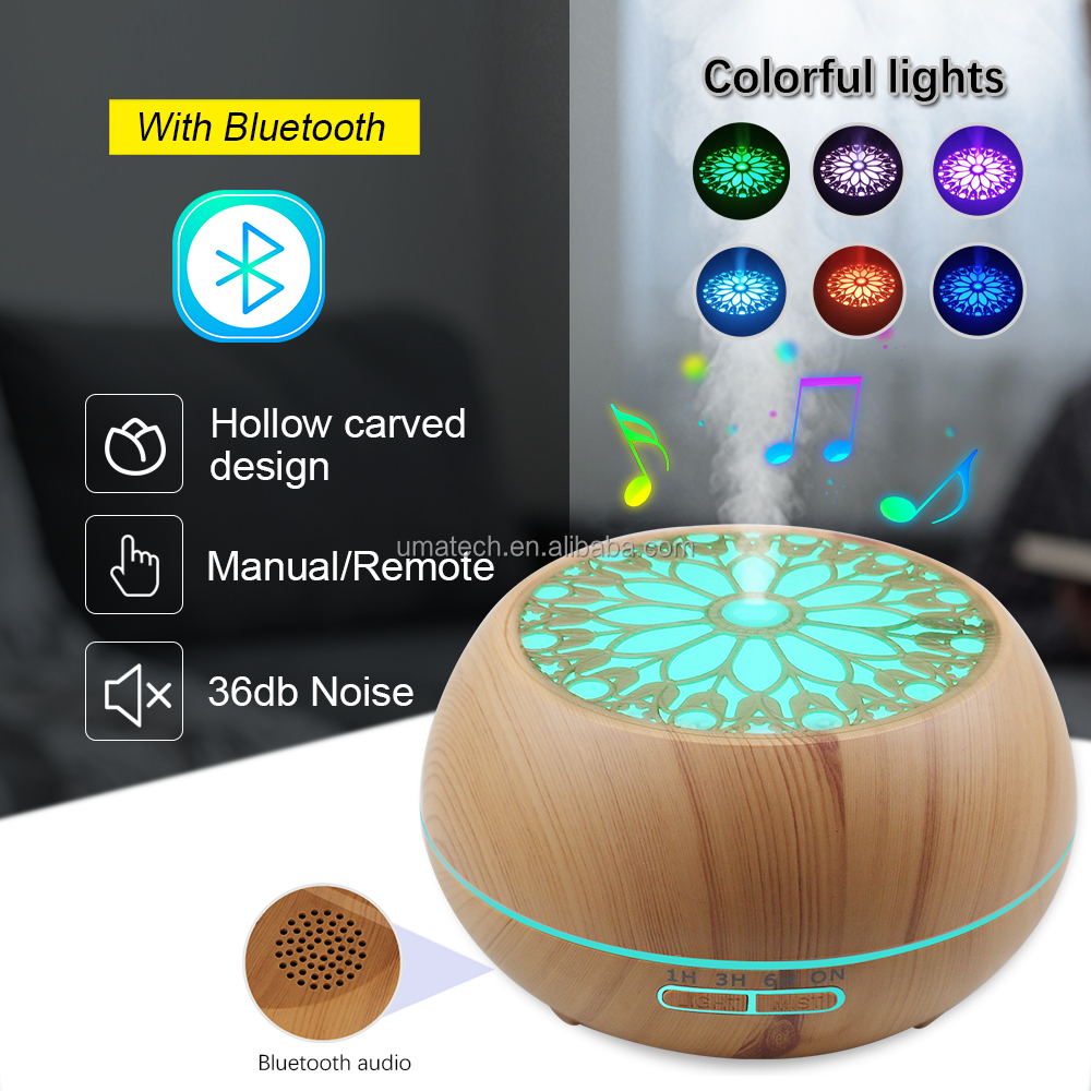 Capacity＞200ml Private Mold Ultrasonic Essential Oil Bluetoooh Aroma Diffuser for Home