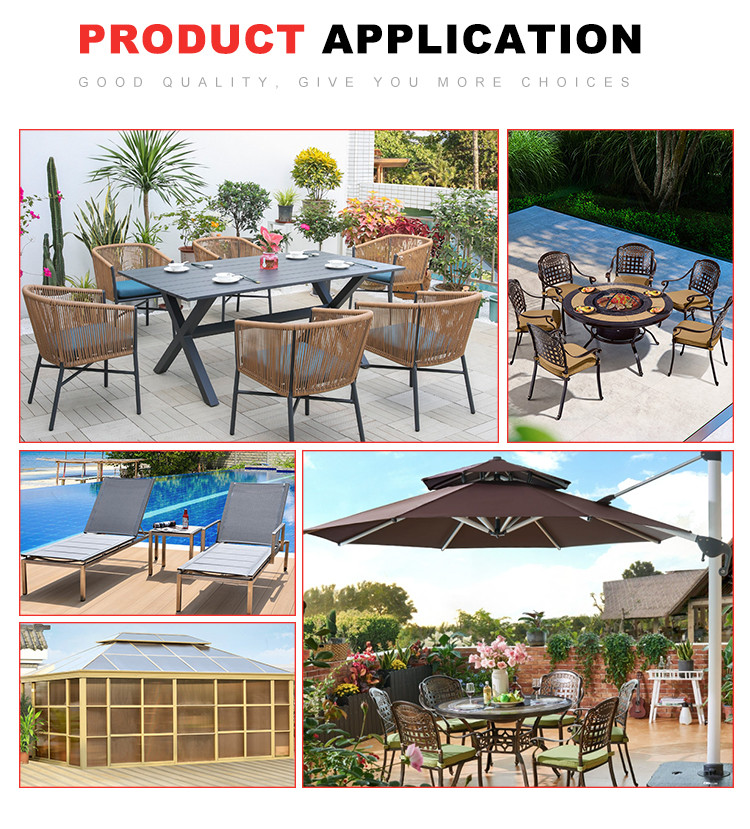 3x4M PC Ceiling Material Outdoor Gazebos With Hardtop for relaxation