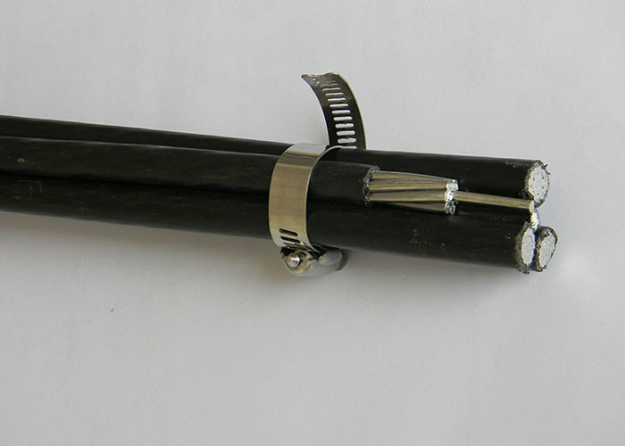 AL XLPE / PE Cenia Code 1/0AWG ACSR Neutral Supporting Triplex Aerial Buncled Overhead Cables