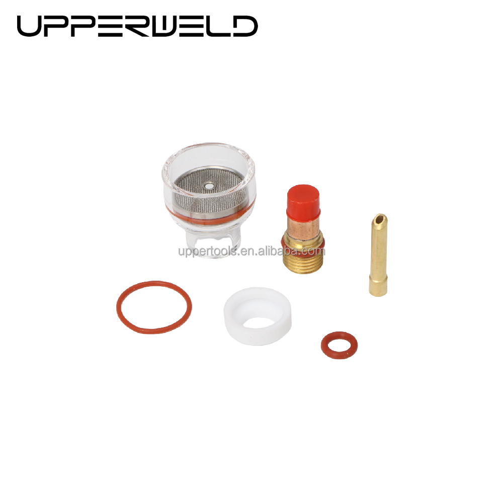 Large Champagne Clear Nozzle Kit WP17 18 26 Gas Lens Wedge Collect for Tig Consumables