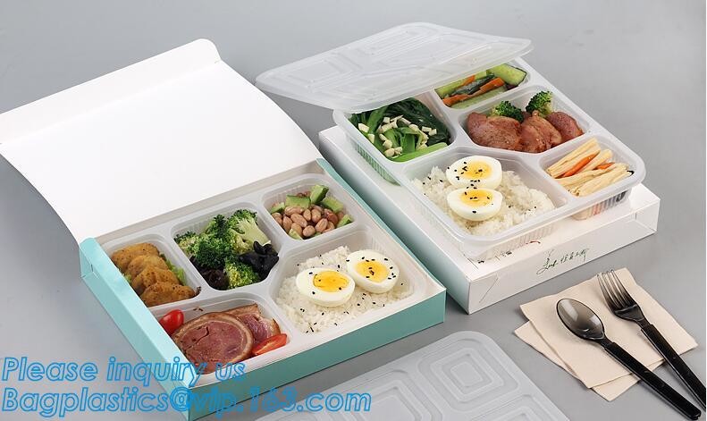 Meal Prep Containers Free Sample Bento Lunch Box Biodegradable Food Container Plastic Wheat Straw Lunch Box bagplastics