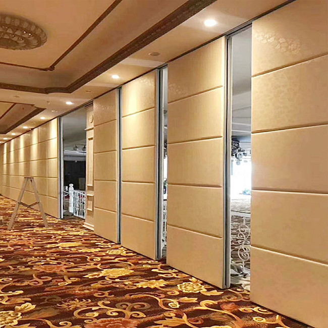 Fabric Surface Soundproof Decorative Partition Wall With Top Hung System