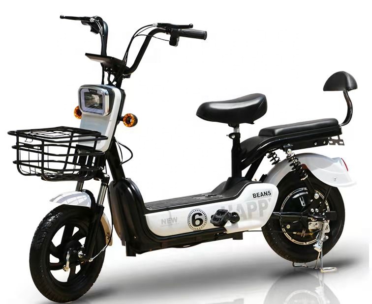 Two Wheel Electric City Bike With Pedals 350W Speed Motor Full Suspension Ebikes