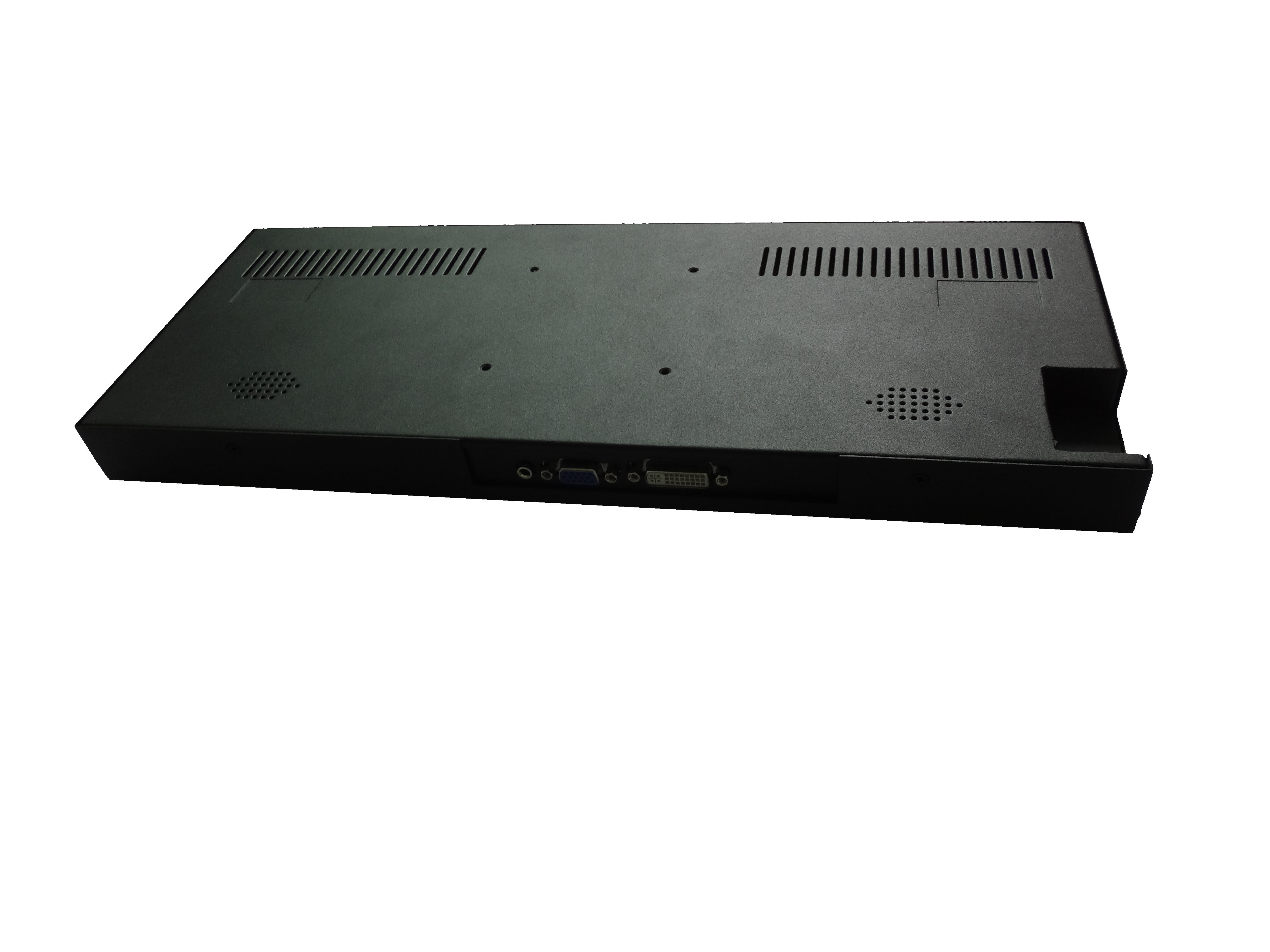 14.9" resized ultra wide bar type stretched LCD monitor display, anti-shock 15G 15ms duration