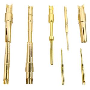 China Customized Part Spring Loaded Electrical Contact Pin/Plunger Barrel /Brass Gold Pogo Pin on sale