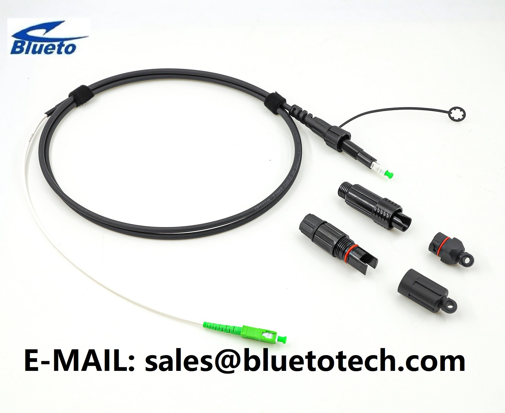 MTC Pushable Fiber Optic Patch Cord SC/APC Field Shield Fiber Pathway Push-Pull Type