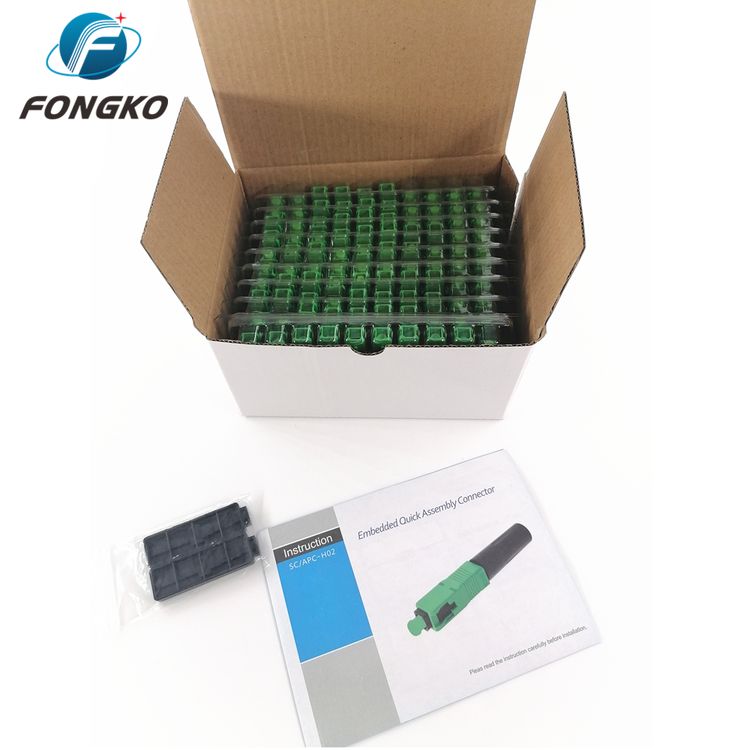 50dB quick assembly Fiber Optic Fast Connector lc fc sc fiber connector