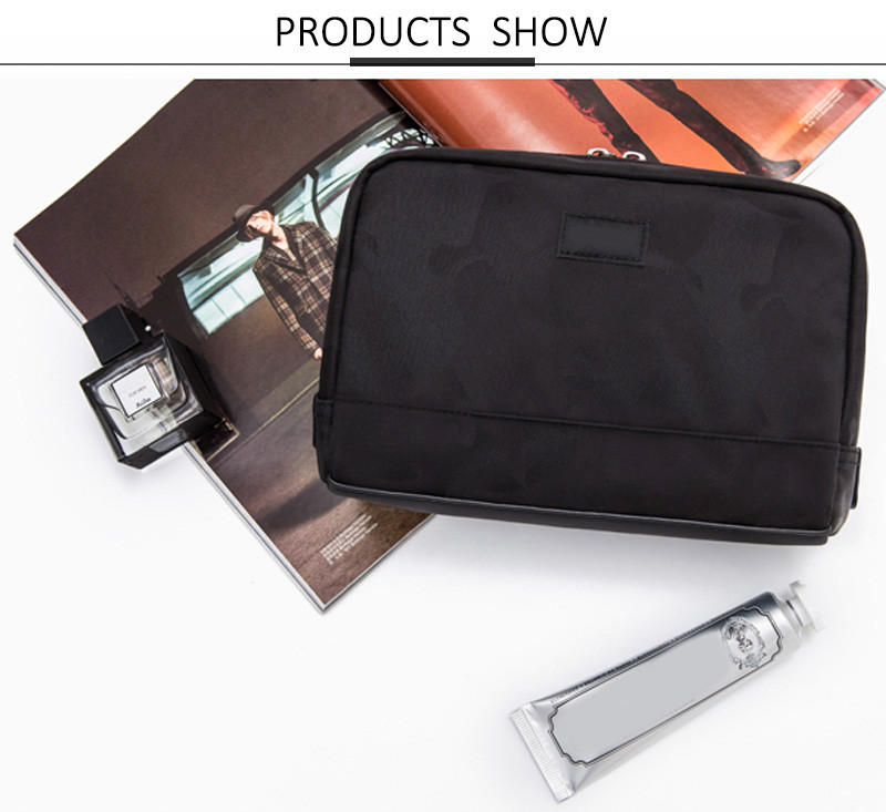 Mens Cheap Blank Label Large Wash Makeup Bag Gym Travel Daily Use