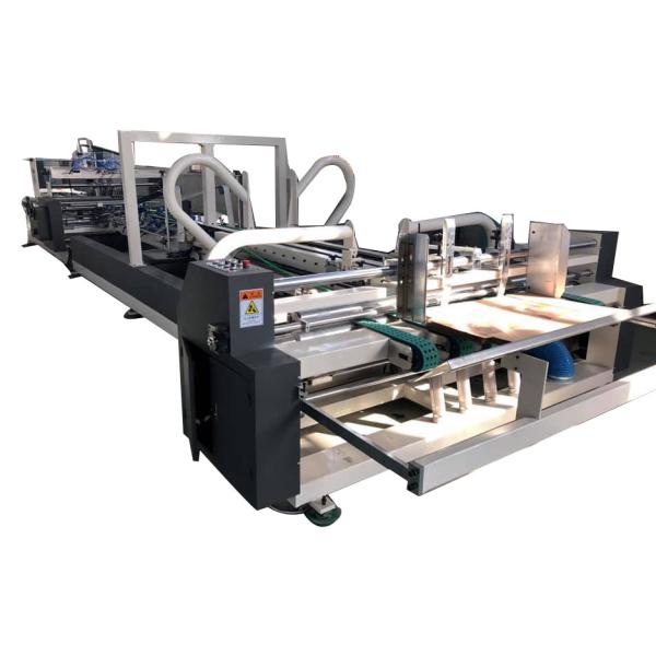 Economic Carton Box Folder Gluer Machine Fully Automatic Single Piece Stitching