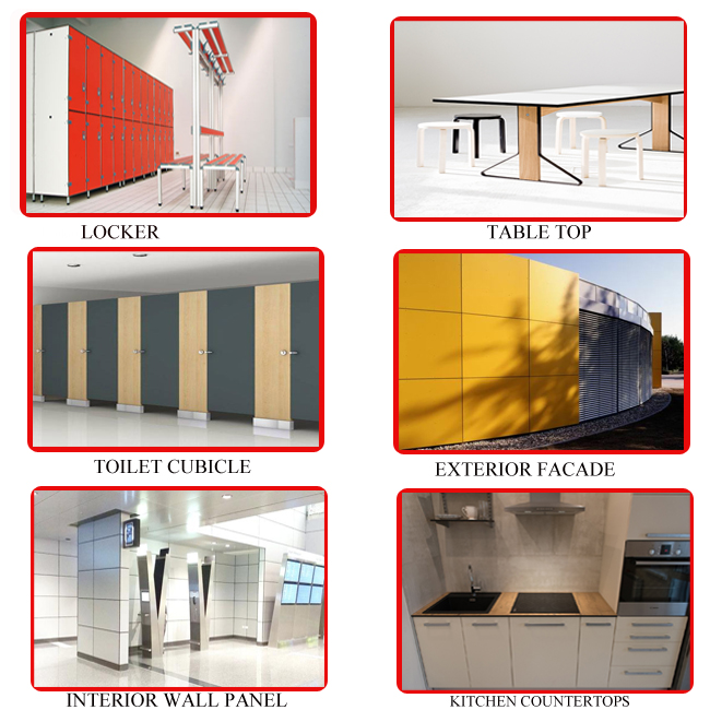 Soild Color High Pressure Laminate Phenolic HPL Plywood