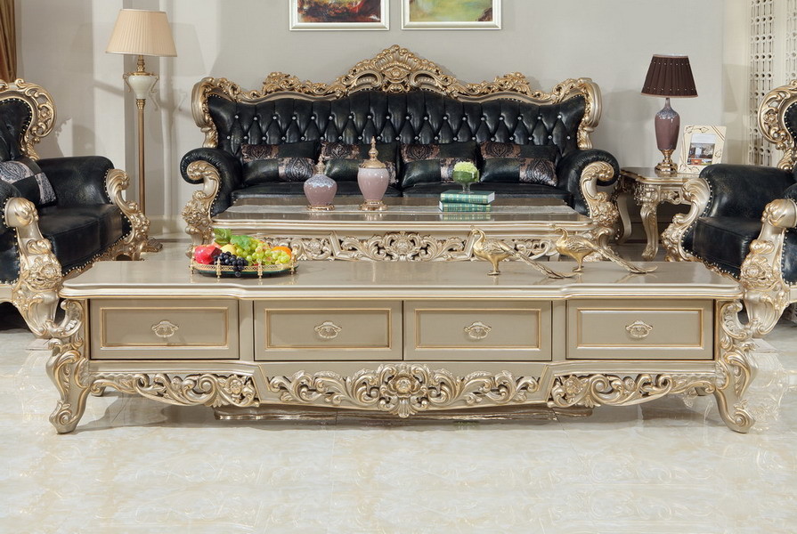 Luxury Classic Living room furniture1+2+4 Sofa sets online direct sales price by Beech wood and Italy Leather upholstery