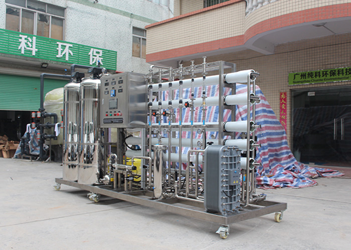SUS304 / 316L Double RO Water Treatment System + EDI + Pasteurization Pharmaceutical Industry