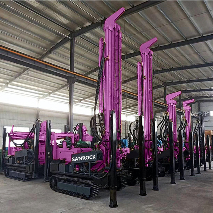 350m Depth Crawler Water Well Drilling Rig Hydraulic Portable Water Well Drill Machine