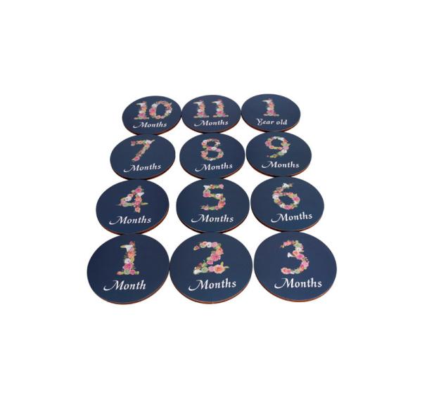 Colored Custom Baby monthly discs -High Quality Smooth surface and water proof