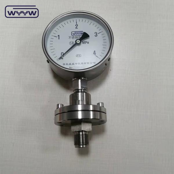 Quality SS316L Diaphragm Seal Pressure Gauge Liquid Filled Anti Corrosive for sale