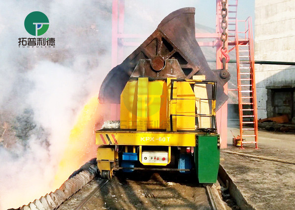 Battery Driven Steel Billet Hot Metal Slag Ladle Transport Wagon Ingot/Bottom Pour Transfer Cars