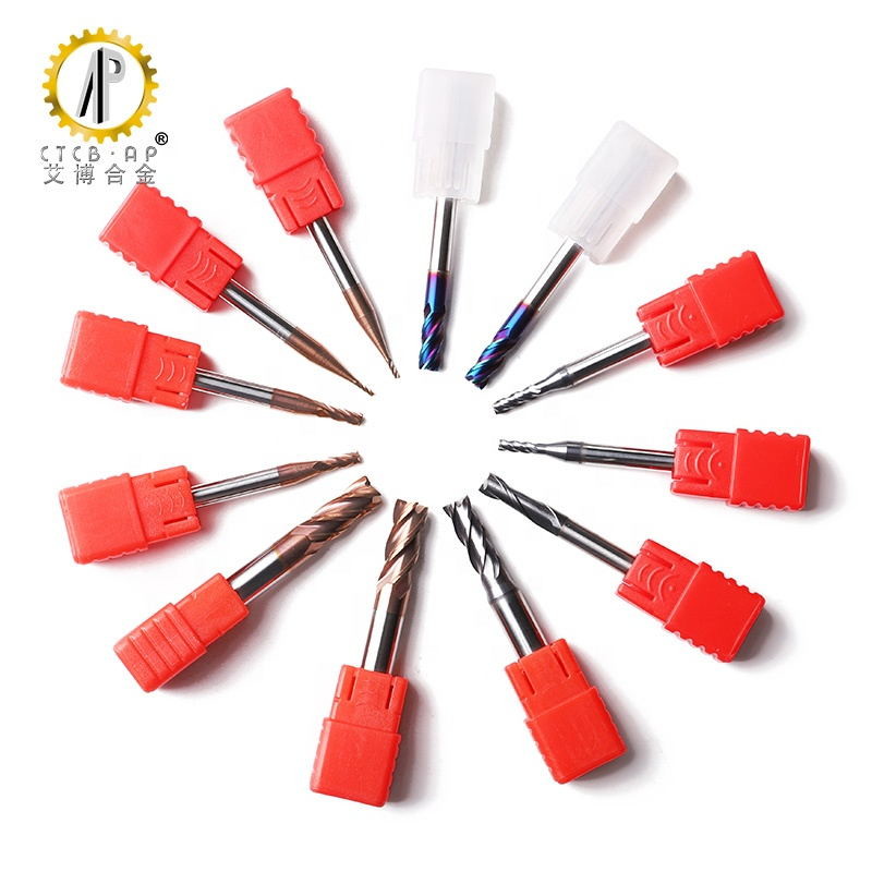 4 Flute Micro Grain Carbide CNC Router Bits HRC 55
