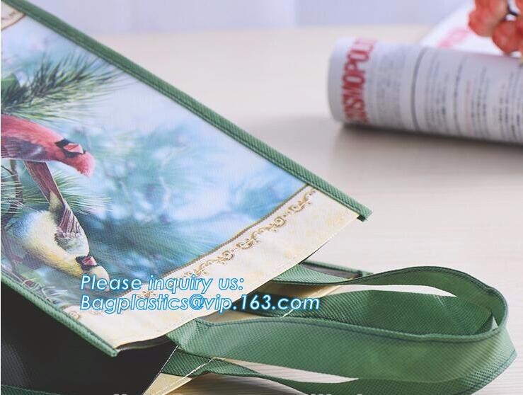 Custom Promotional shopping tote fabric polypropylene laminated pp non woven bag, Wholesale high promotion laminated rec