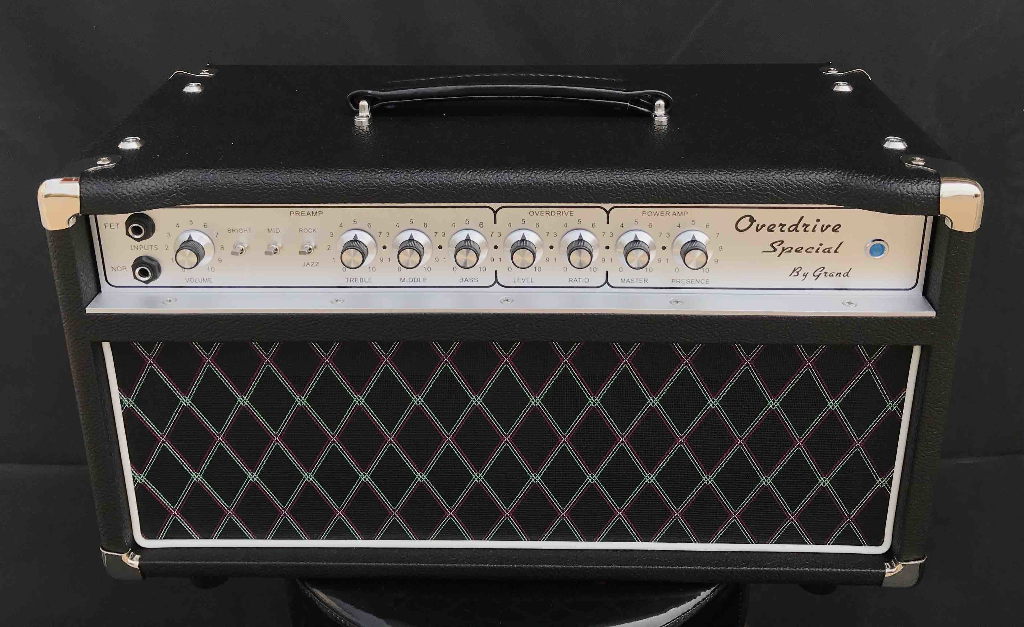 Grand Dumble Boutique Hand-wired Overdrive Special ODS50 Amp Head 50W in Black Custom Faceplate is Available