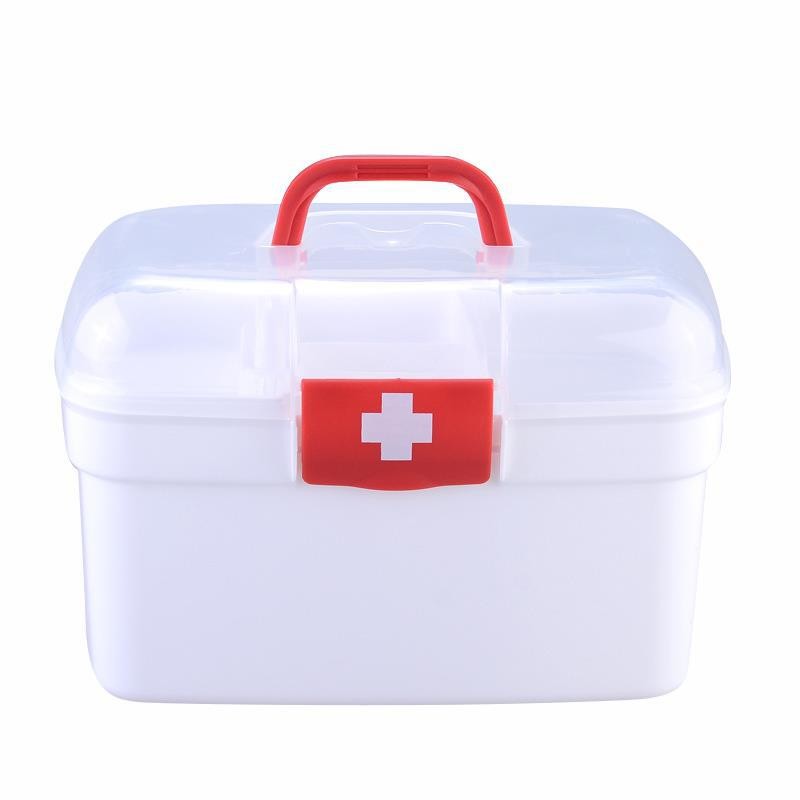 Portable Medical Houseware Plastic Products First Aid Plastic Medicine Box 1L-3L
