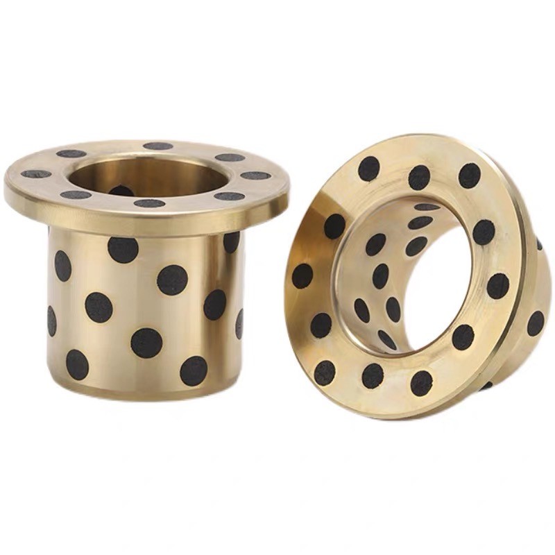 Oil Free Bushings Copper Alloy Thrust Type MPKZ30-20 Self-Lubricating CuAl10Fe5Ni5 Bronze Bearing Plate with Graphite Inlay