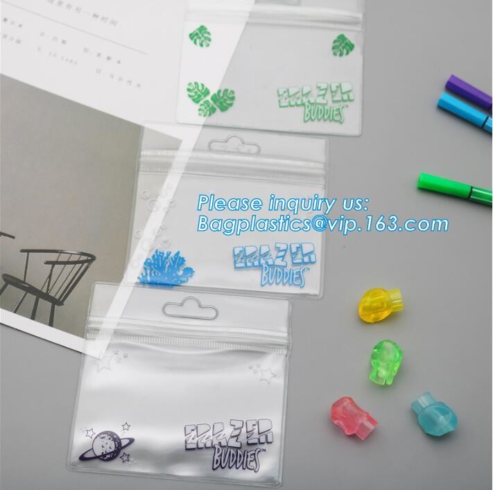 Plastic Bag OEM Custom PVC Loop Handle Image Printed Plastic Shopping Bag,Promotional Clear Waterproof Plastic Cosmetic