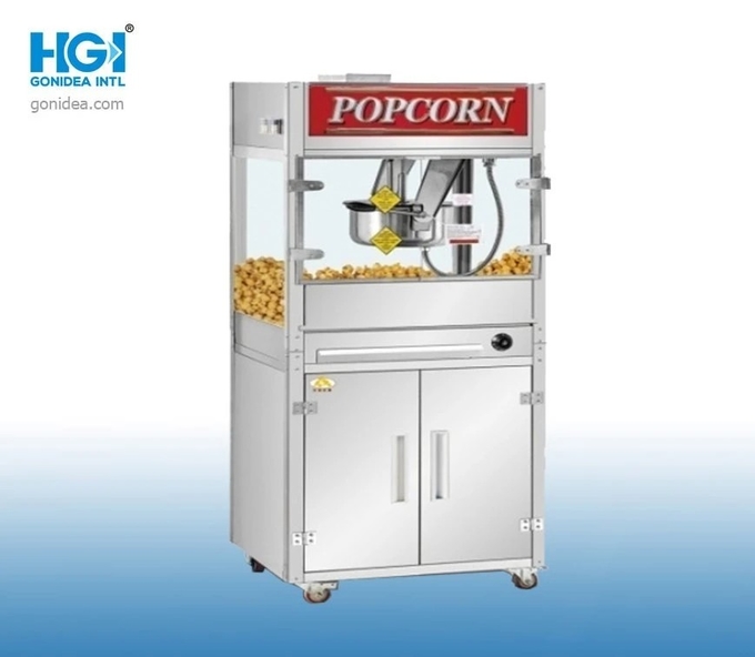 16oz Vertical Automatic Popcorn Maker Machine For Cinemas