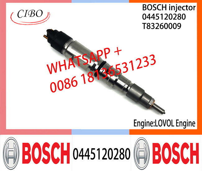 BOSCH 0445120280 Neutral Diesel Fuel Injector Assembly 0445120280 T83260009 For LOVOL Engine